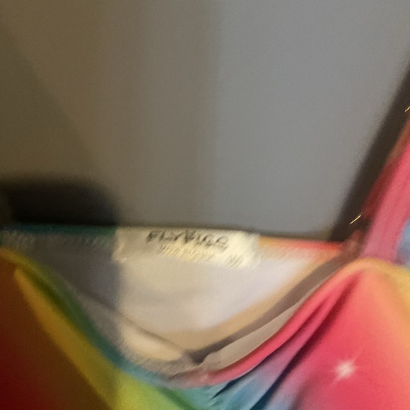 Colorful Ruffled Bikini Top - Picture 4 of 4